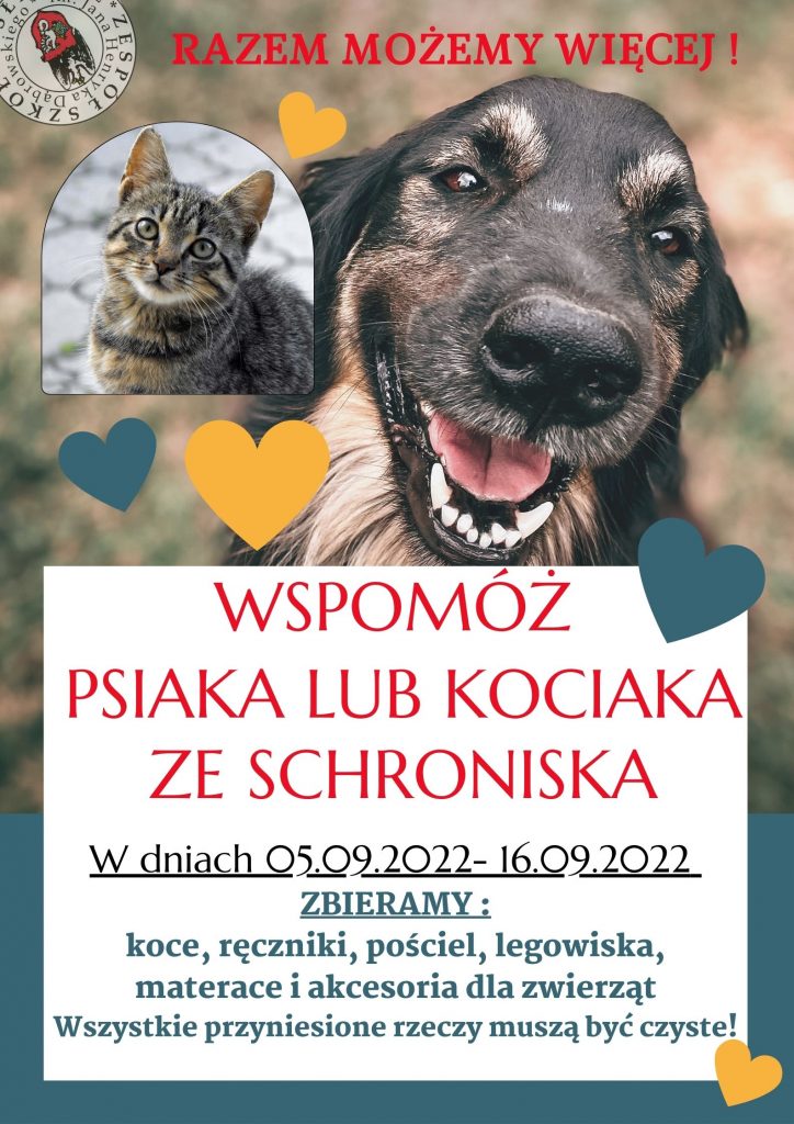 plakat akcji sos dla zwierzaków